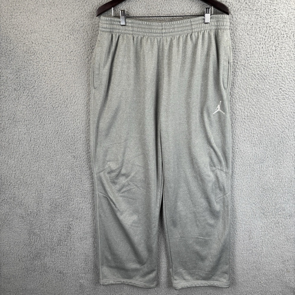 Nike Air Jordan‎ Sweatpants Mens 2XL Gray Therma Fit Training Joggers Track